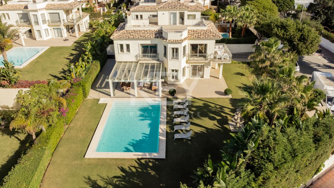 Stunning frontline beach villa for sale in Marbella East