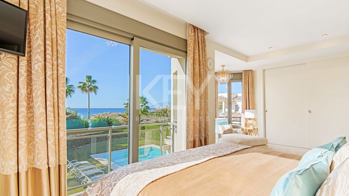 Stunning frontline beach villa for sale in Marbella East