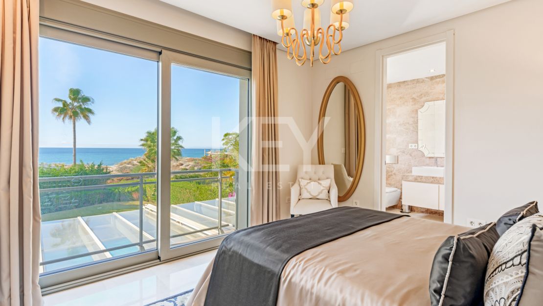 Stunning frontline beach villa for sale in Marbella East
