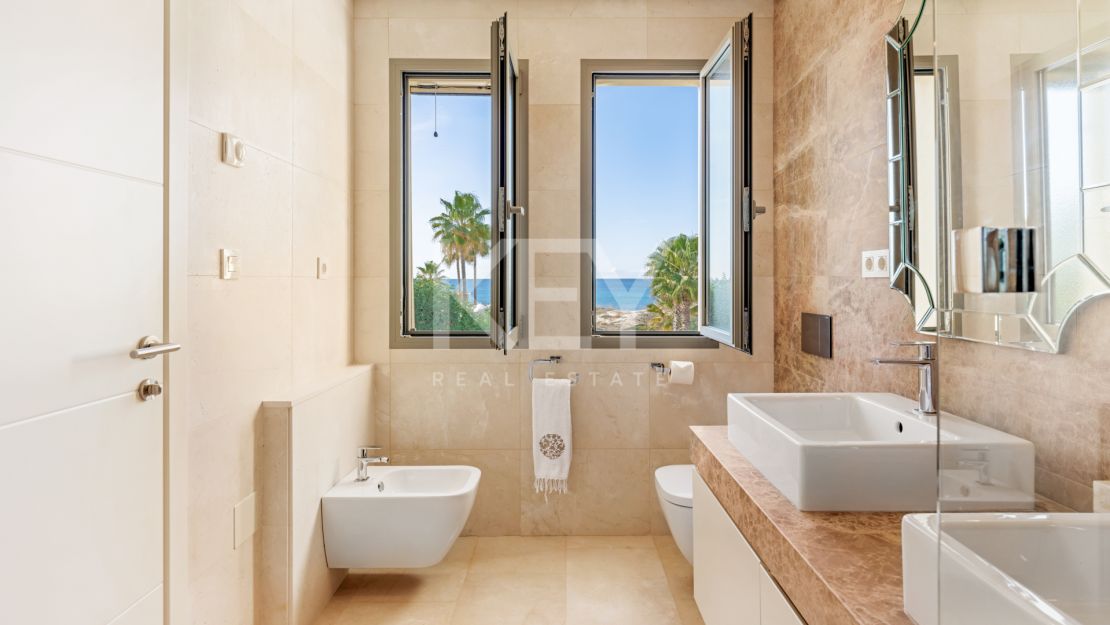 Stunning frontline beach villa for sale in Marbella East
