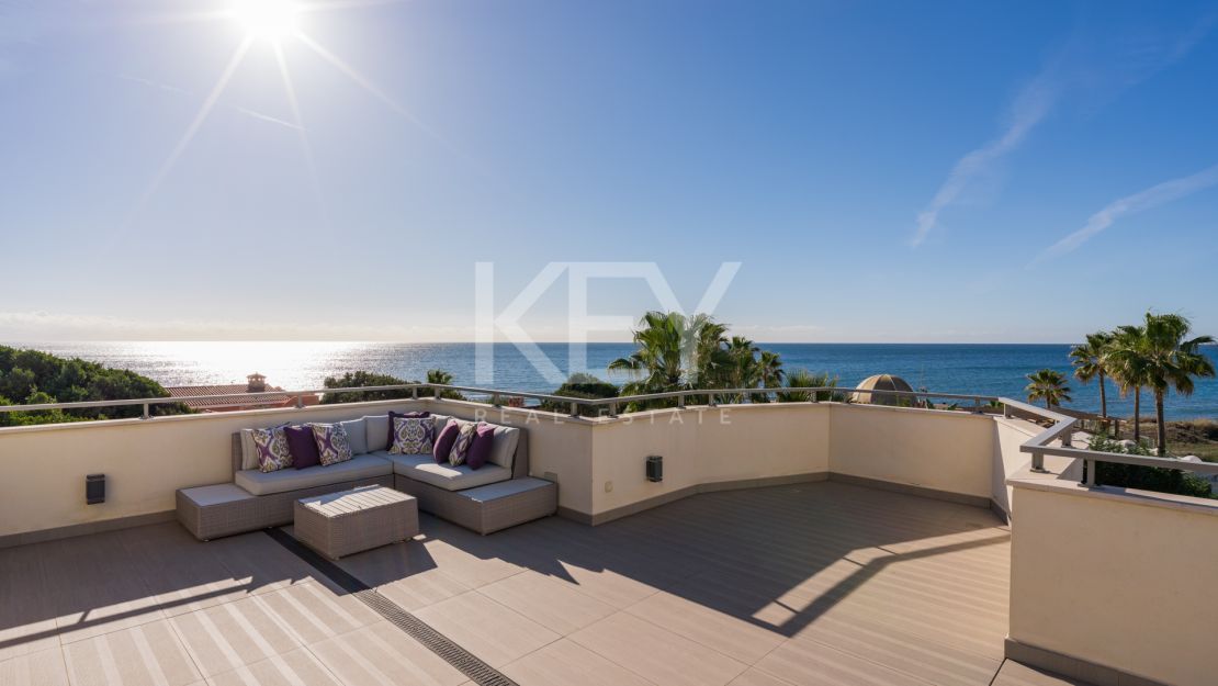 Stunning frontline beach villa for sale in Marbella East