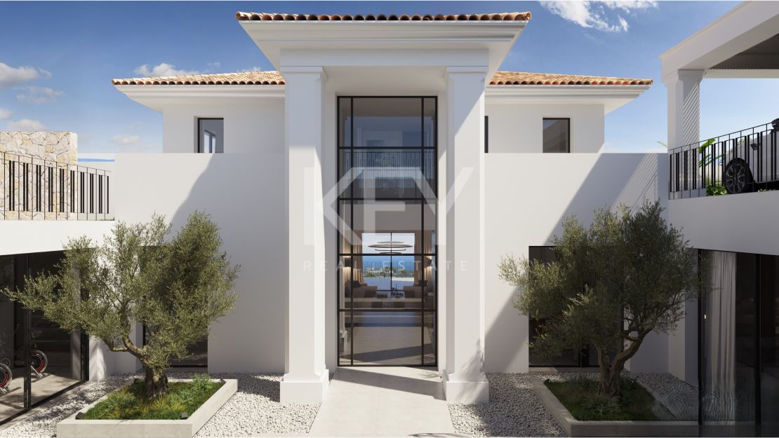 Villa moderna en venta en El Herrojo, Benahavis