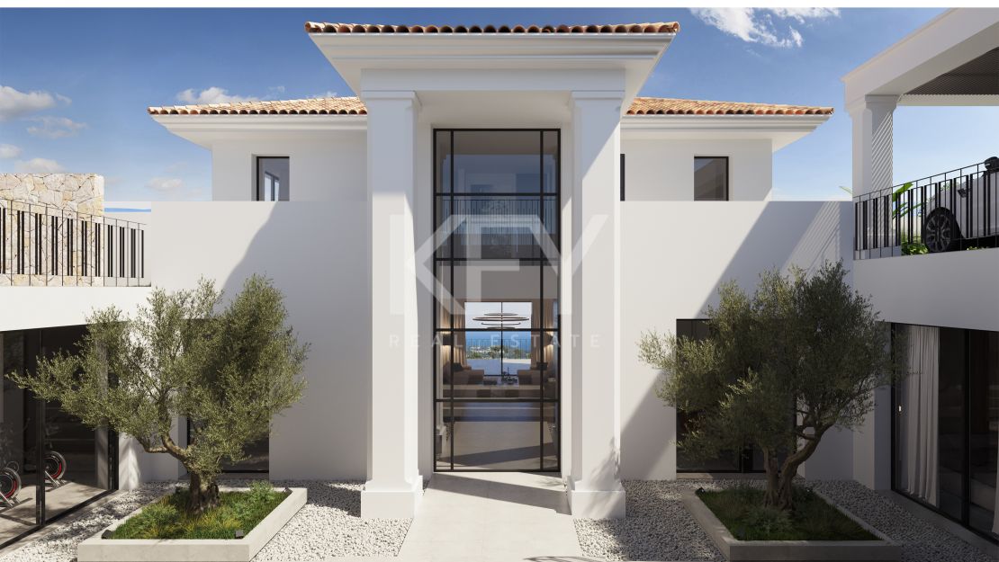 Villa moderna en venta en El Herrojo, Benahavis