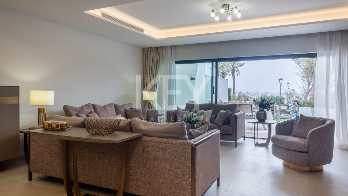 Luxury Beachfront Townhouse With Panoramic Sea Views, THE ISLAND, Estepona