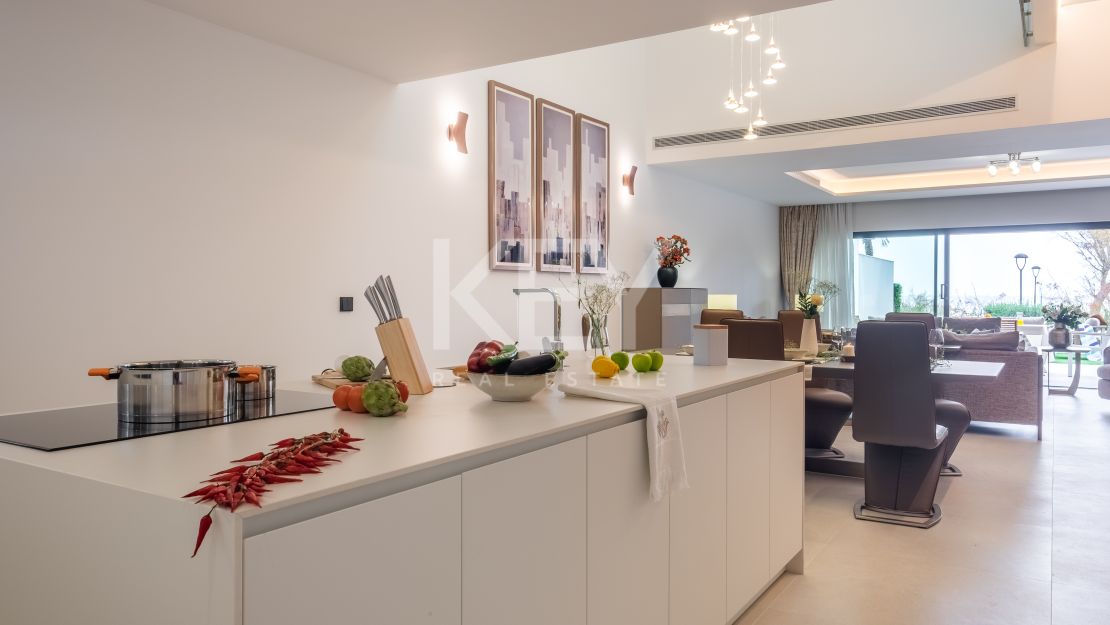 Luxury Beachfront Townhouse With Panoramic Sea Views, THE ISLAND, Estepona
