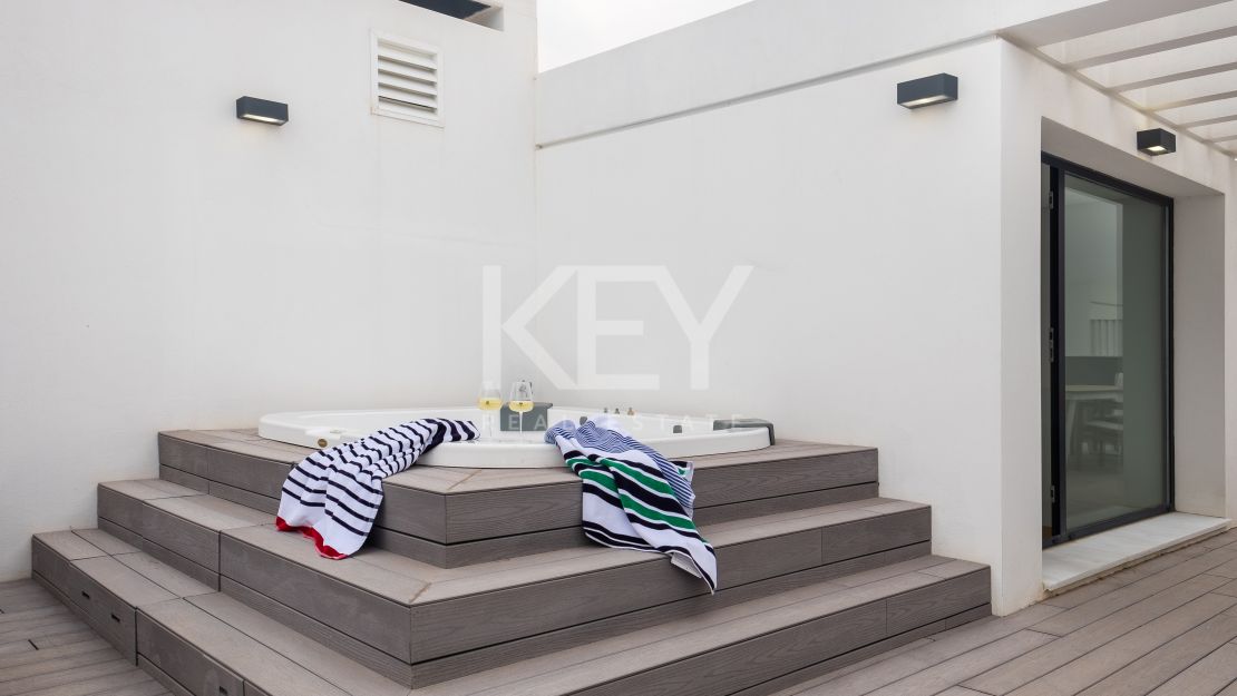 Luxury Beachfront Townhouse With Panoramic Sea Views, THE ISLAND, Estepona