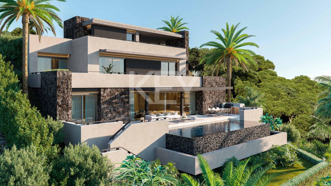 Contemporary sea view villa for sale in El Rosario, Marbella East
