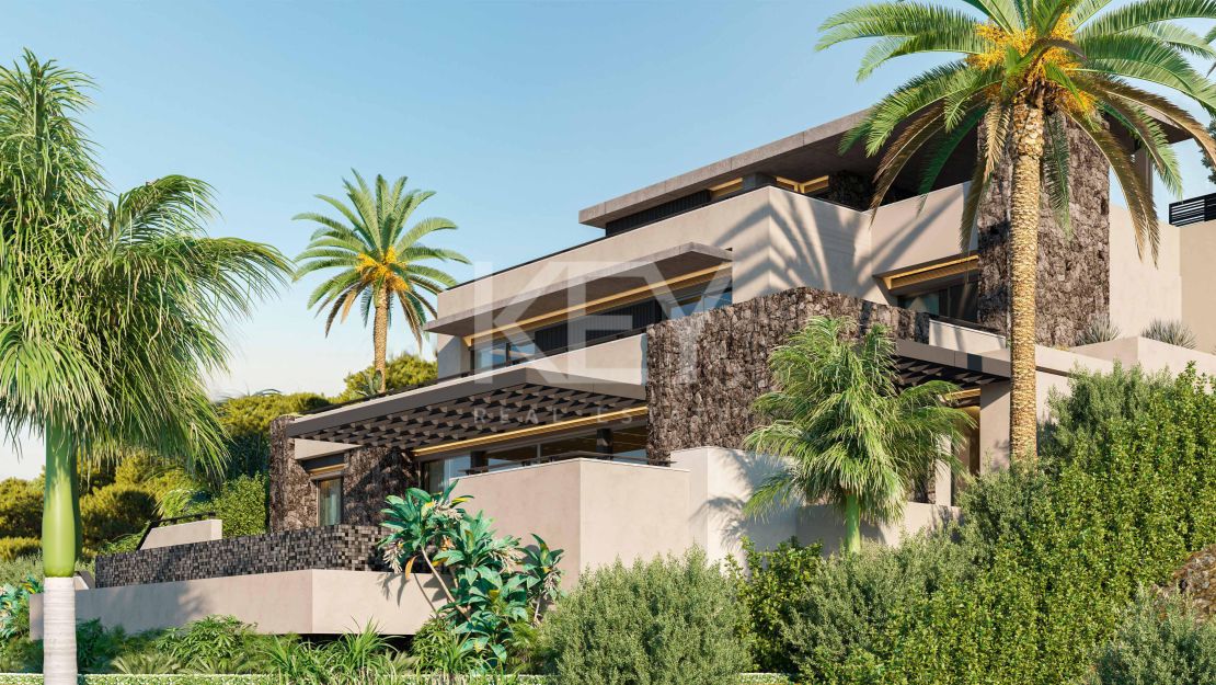 Contemporary sea view villa for sale in El Rosario, Marbella East