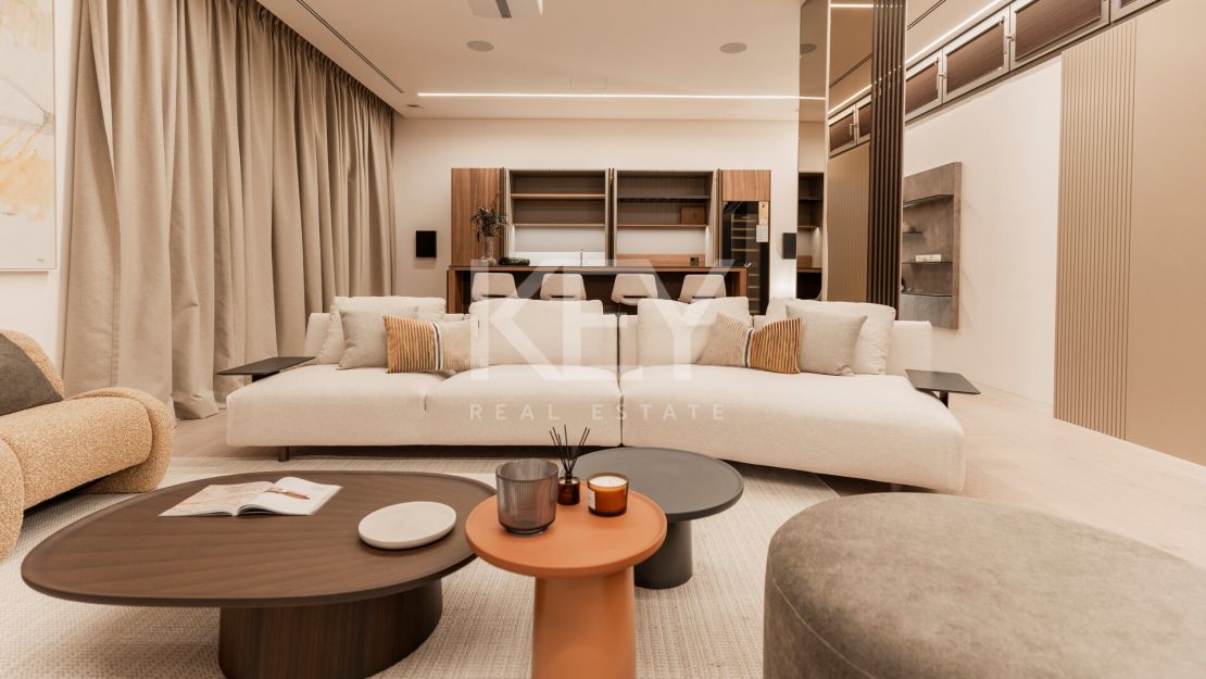 Contemporary sustainable villa with panoramic sea views in Cascada de Camoján, Marbella Golden Mile