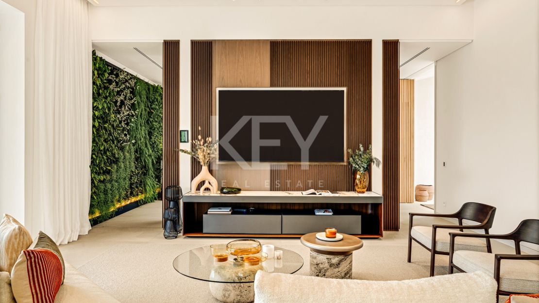Contemporary sustainable villa with panoramic sea views in Cascada de Camoján, Marbella Golden Mile