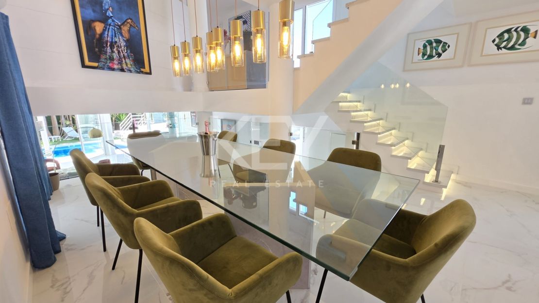Modern renovated villa for rent near Puerto Banús in Nueva Andalucía, Marbella