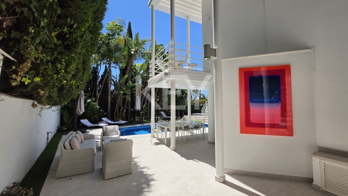 Modern renovated villa for rent near Puerto Banús in Nueva Andalucía, Marbella