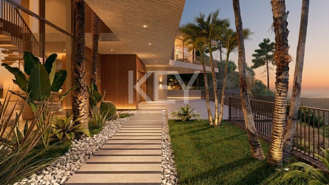 Luxury contemporary villa with panoramic sea views in Monte Mayor, Benahavis