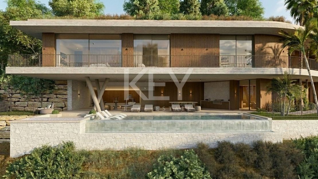 Luxury contemporary villa with panoramic sea views in Monte Mayor, Benahavis