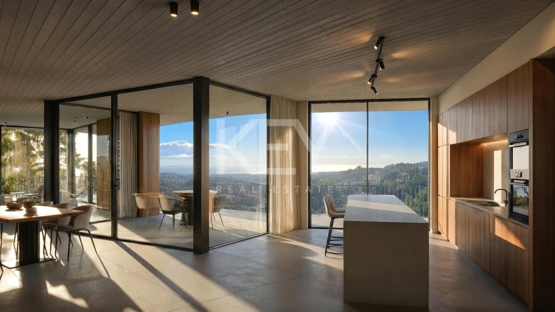 Luxury contemporary villa with panoramic sea views in Monte Mayor, Benahavis