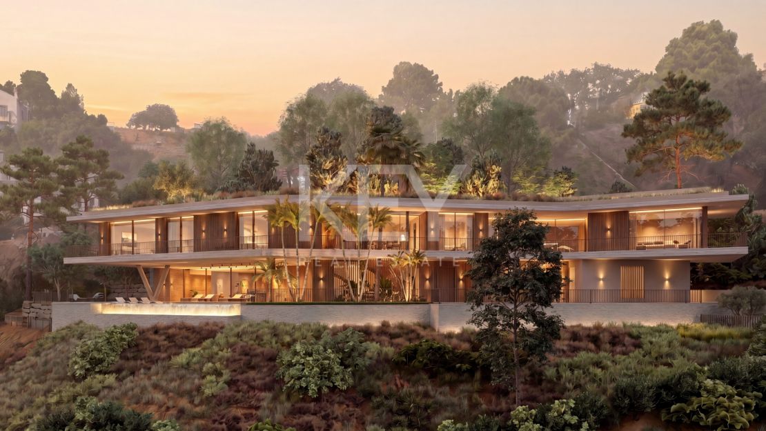Luxury contemporary villa with panoramic sea views in Monte Mayor, Benahavis