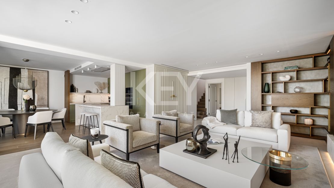 Frontline beach duplex penthouse on Marbella’s Golden Mile