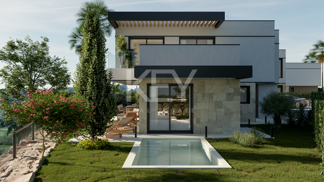 Modern off-plan villa next to El Campanario golf course, New Golden Mile, Marbella