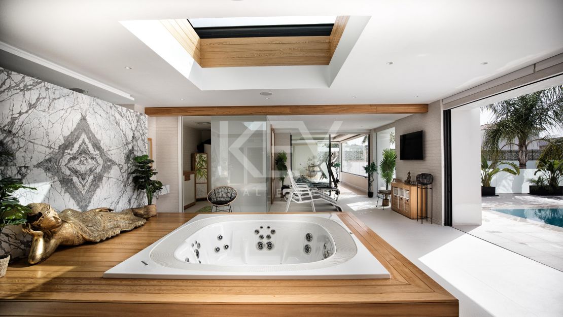 Mansión moderna con casa de invitados en la Nueva Milla de Oro, Marbella