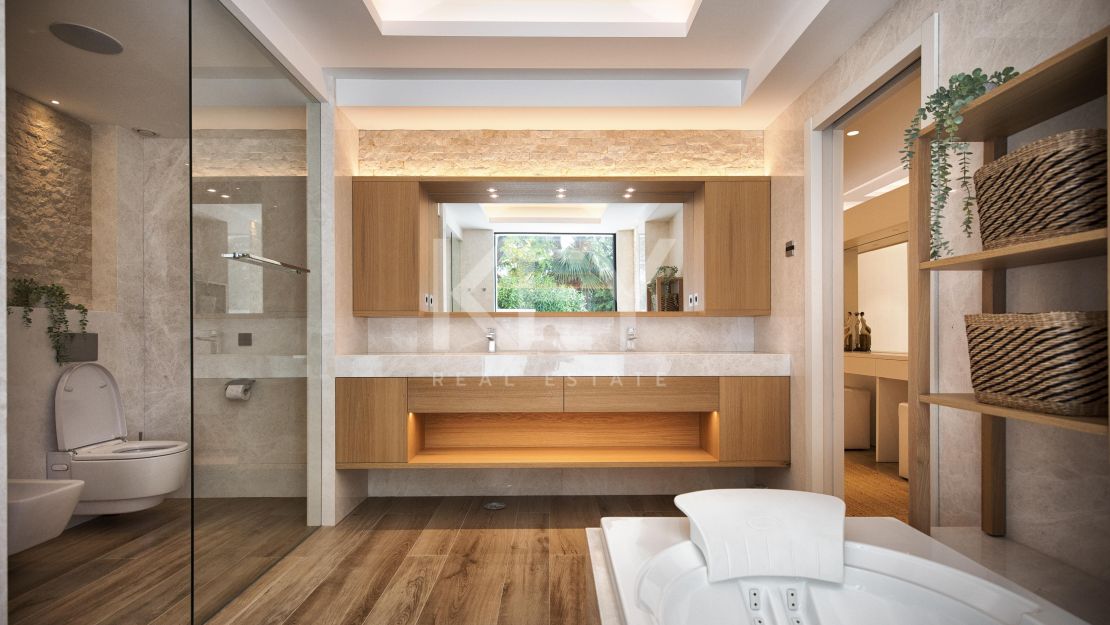 Mansión moderna con casa de invitados en la Nueva Milla de Oro, Marbella