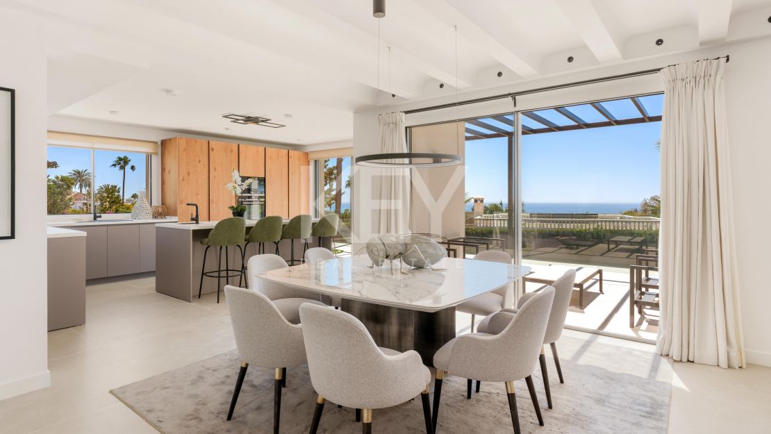 A Villa with Open Sea View and walking distance to Swans school just minutes from la Milla de Oro Marbella