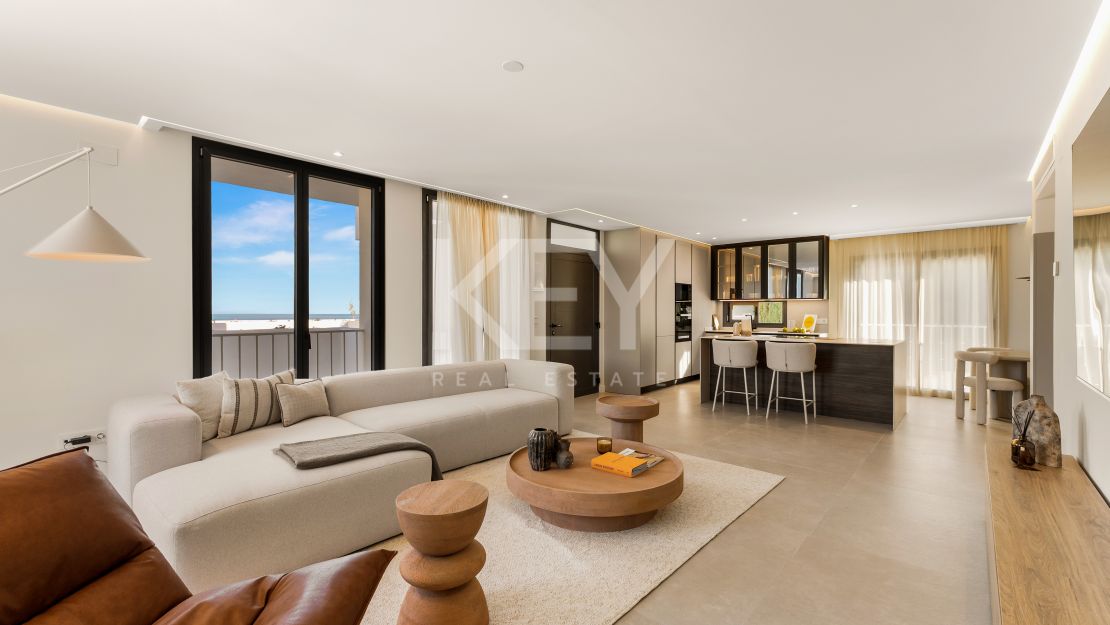 Stylish Renovated Apartment with Sea & Mountain Views in Marbella