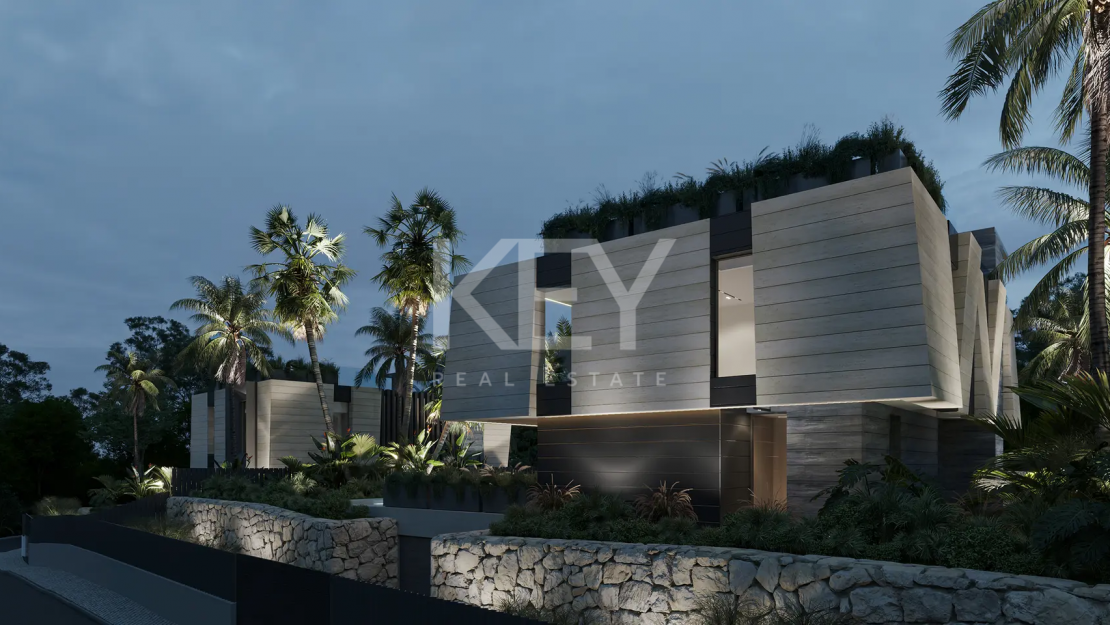 Villa nueva en construcción en la Milla de Oro de Marbella