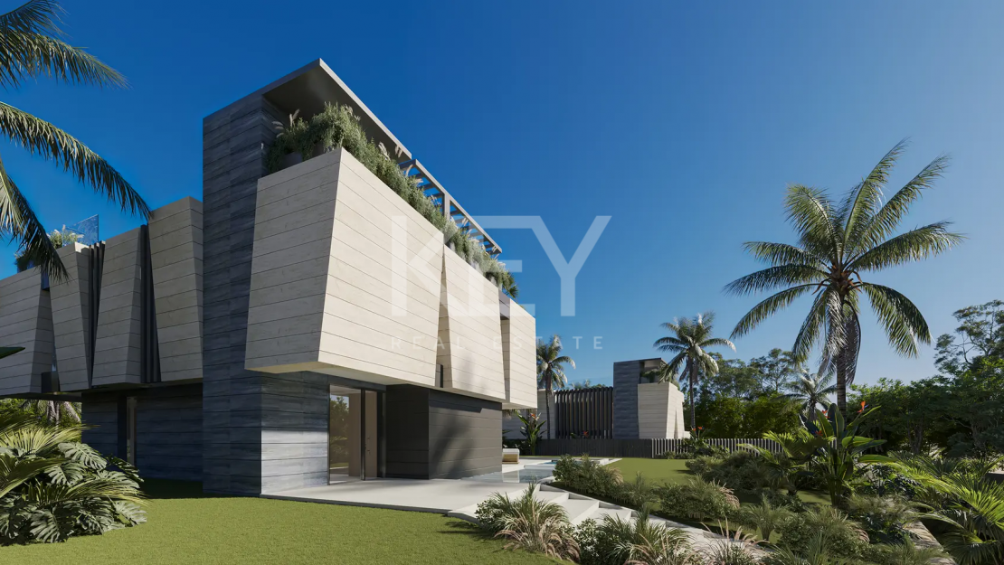 Villa nueva en construcción en la Milla de Oro de Marbella