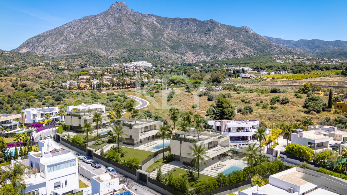 Villa nueva en construcción en la Milla de Oro de Marbella
