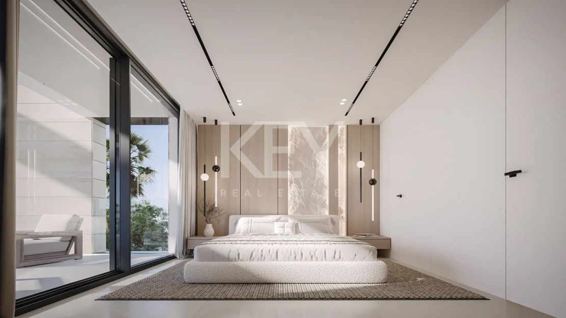 Villa nueva en construcción en la Milla de Oro de Marbella