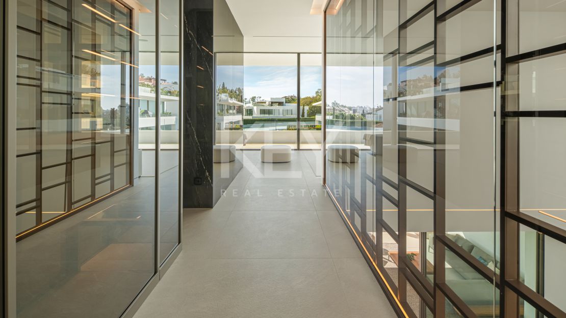 Modern semi-detached villa for sale on Marbella's Golden Mile