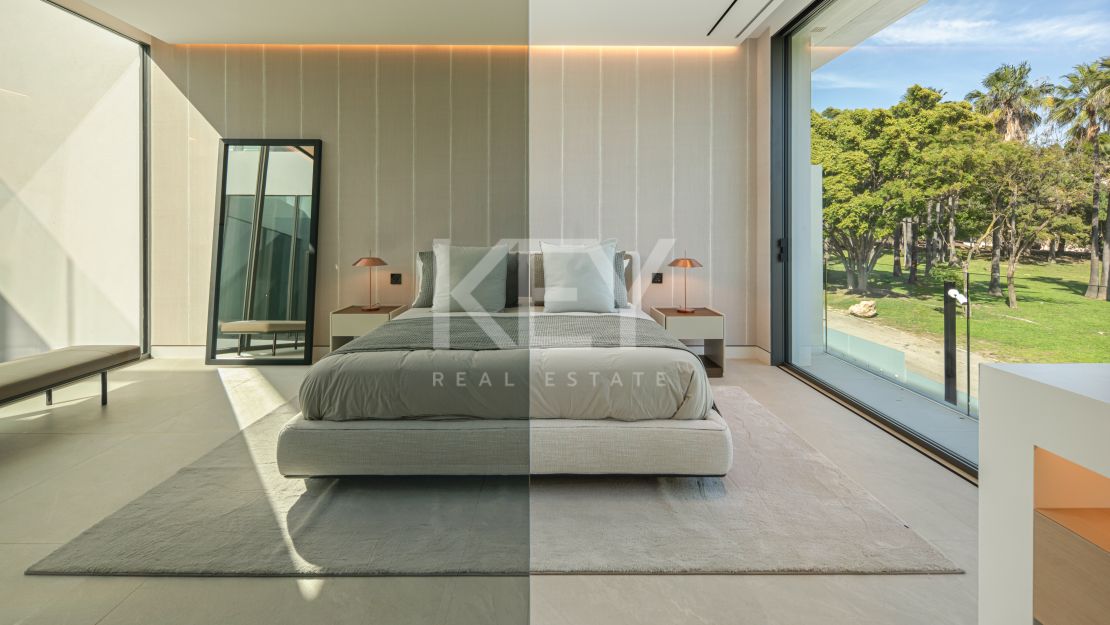 Modern semi-detached villa for sale on Marbella's Golden Mile