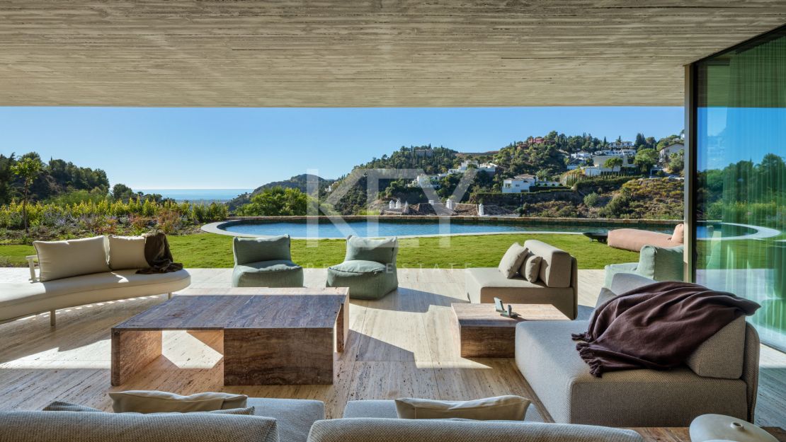 Stunning Villa with Sea Views and Cutting-Edge Design in El Madroñal, Benahavis, Marbella