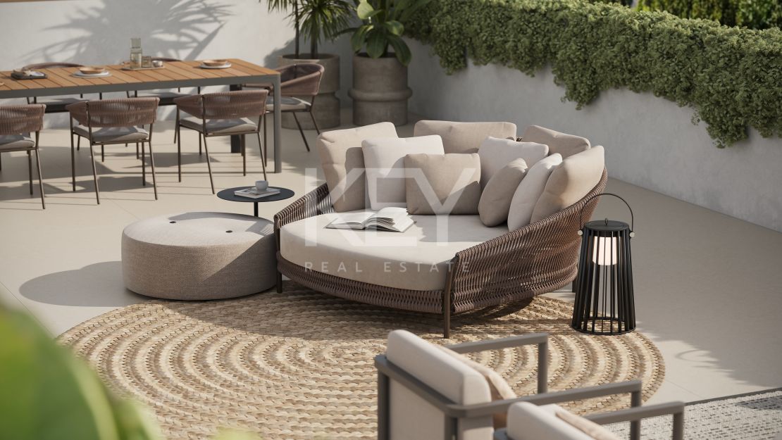 New Spacious 3-bedroom apartment with sea views from private solarium in San Pedro, Marbella