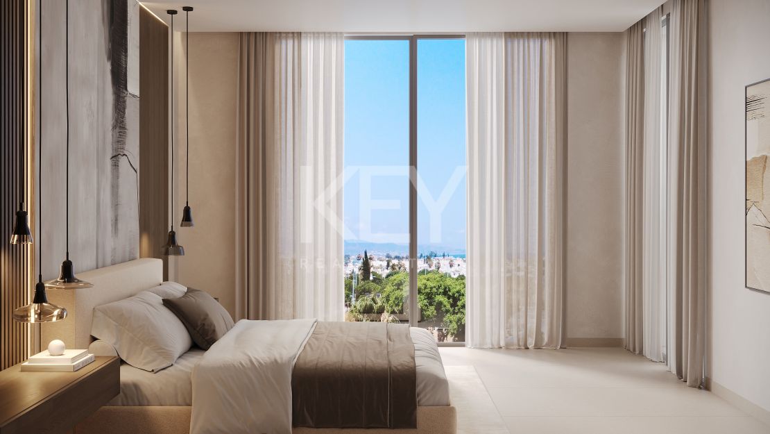 New Spacious 3-bedroom apartment with sea views from private solarium in San Pedro, Marbella