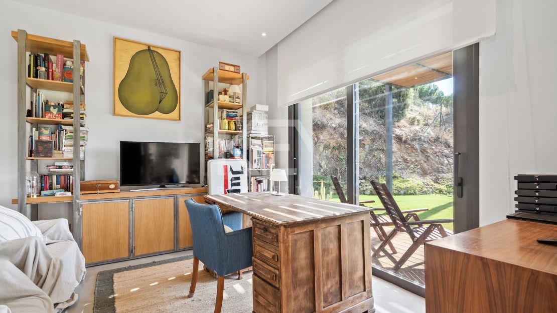 Modern Hillside Villa with Breathtaking Mountain and Sea Views in El Madroñal, Benahavis