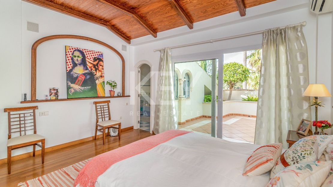 Frontline golf villa for sale in Rio Real, Marbella East