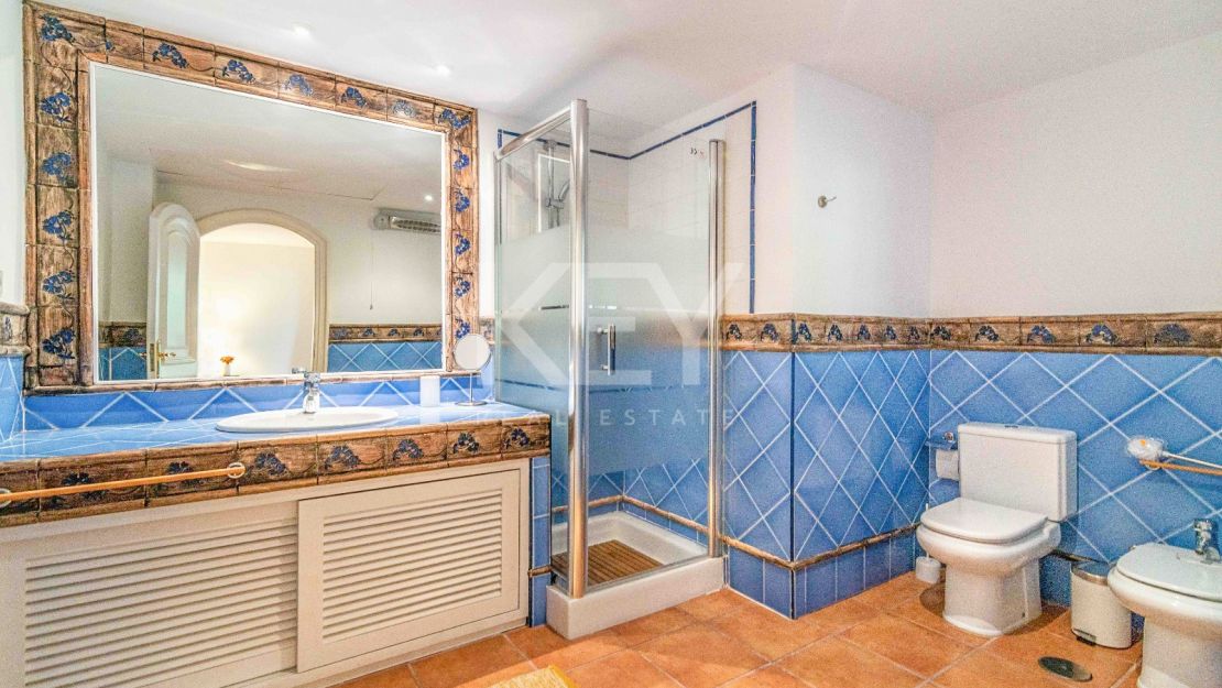 Frontline golf villa for sale in Rio Real, Marbella East