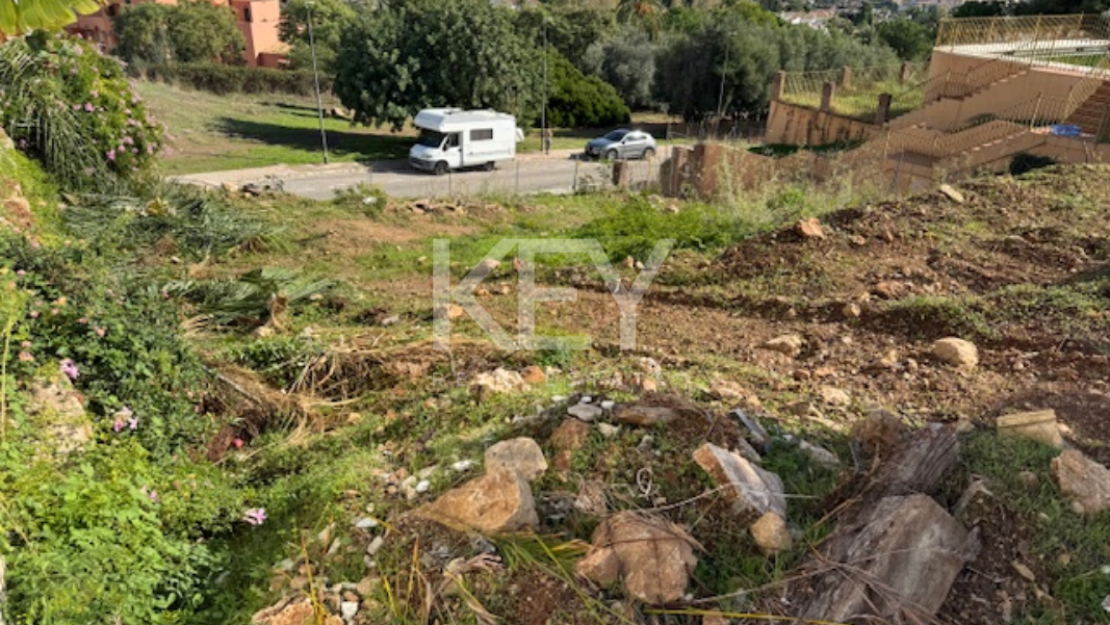 Amazing Plot with Panoramic Sea Views with Project in Marbella Hills