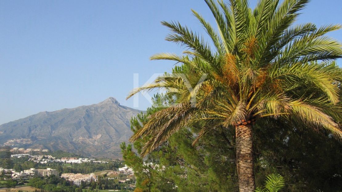Amazing Plot with Panoramic Sea Views with Project in Marbella Hills