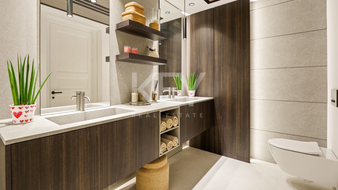 Villa contemporánea con vistas panorámicas al mar y al valle en La Quinta, Benahavis