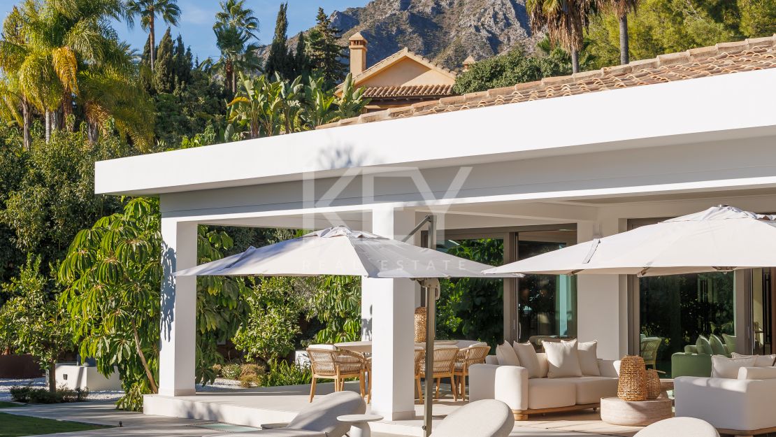 Increíble villa de lujo recién renovada en el corazón de Sierra Blanca, Marbella.
