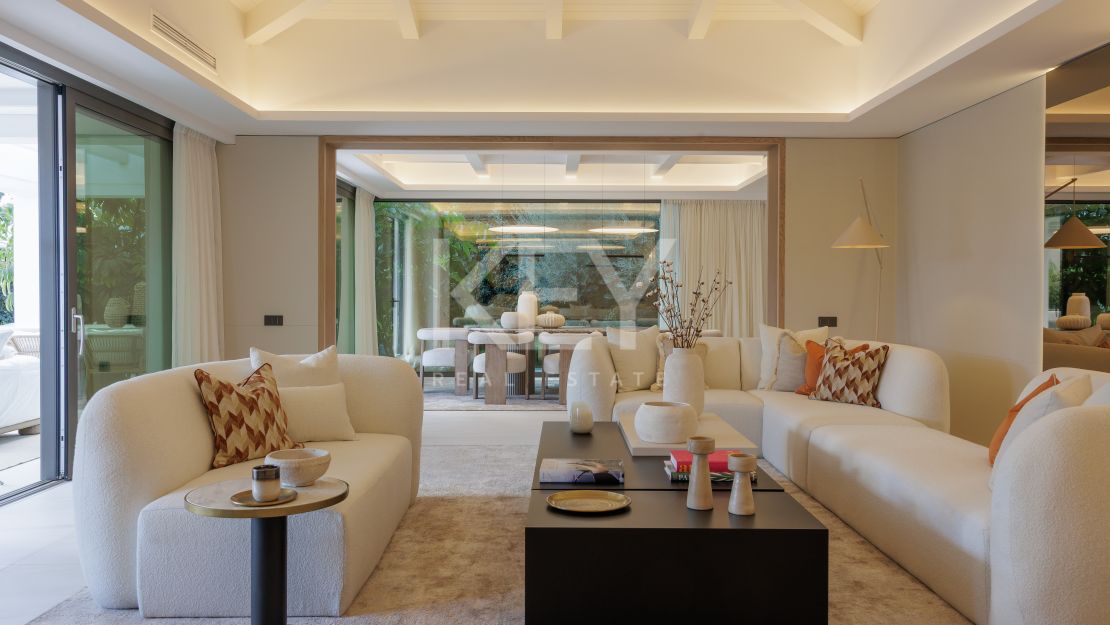 Increíble villa de lujo recién renovada en el corazón de Sierra Blanca, Marbella.