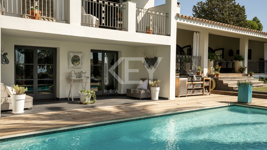 Increíble villa con vistas al mar en El Paraíso Alto