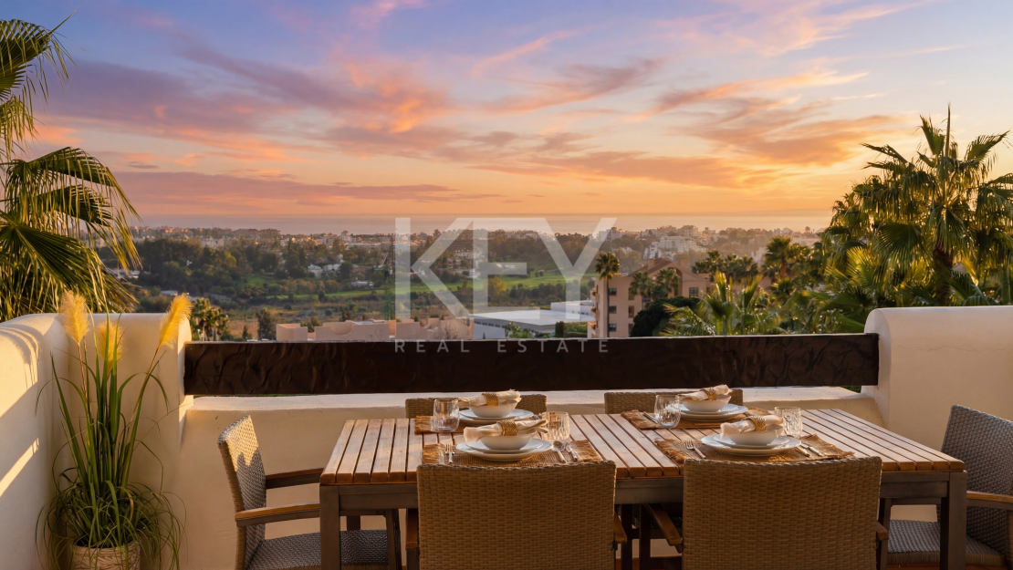 Recently Renovated 2 Bedroom Apartment with Sea Views in Benahavis, Marbella