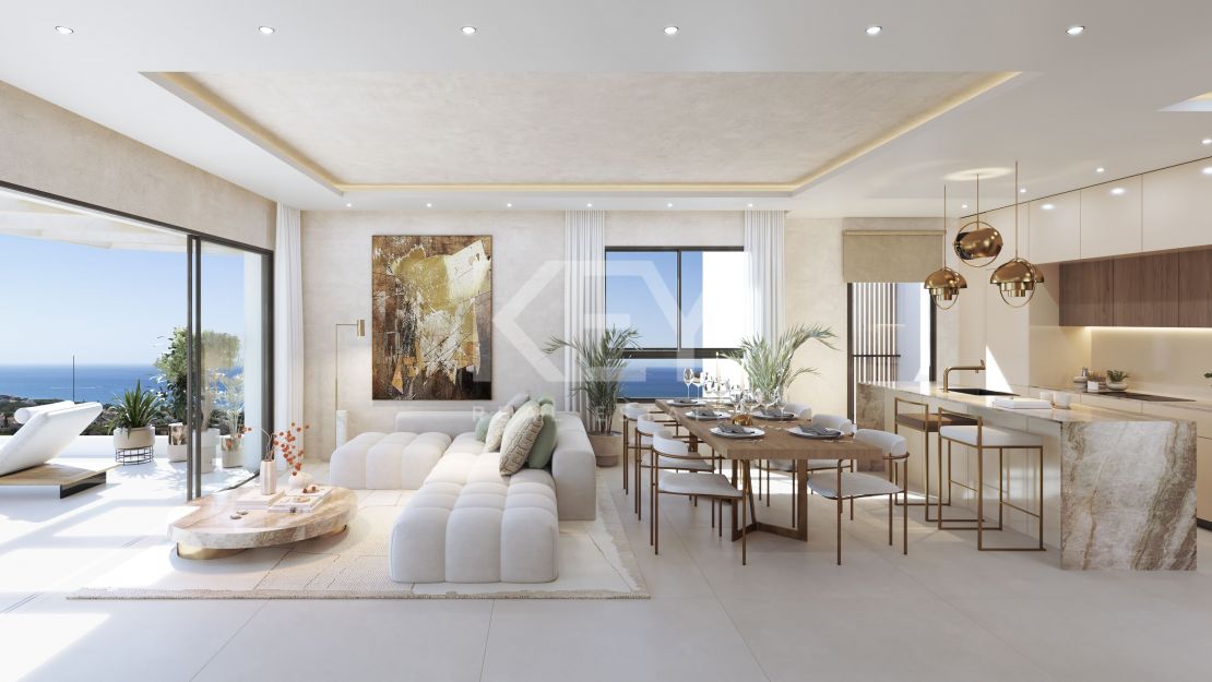 Apartment with Breathtaking Panoramic Views in Marbella East, Cabopino
