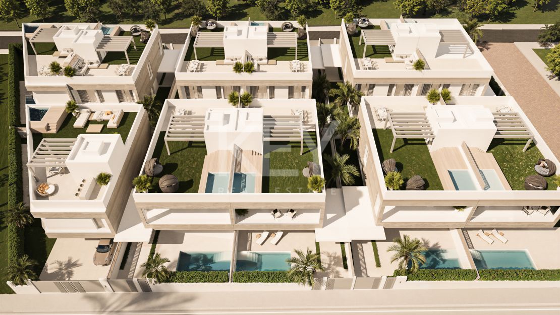 New Spacious 6-bedroom Villas with Sea Views in San Pedro, Marbella