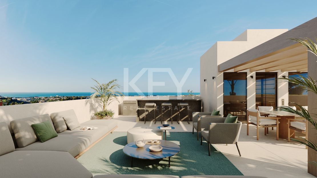 New Spacious 6-bedroom Villas with Sea Views in San Pedro, Marbella