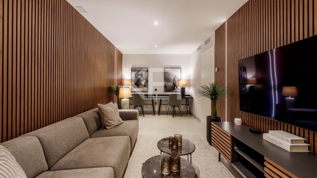 Contemporary Beachside Semi-Detached Villa in Puerto Banus, Marbella