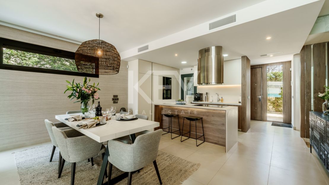 Contemporary Beachside Semi-Detached Villa in Puerto Banus, Marbella